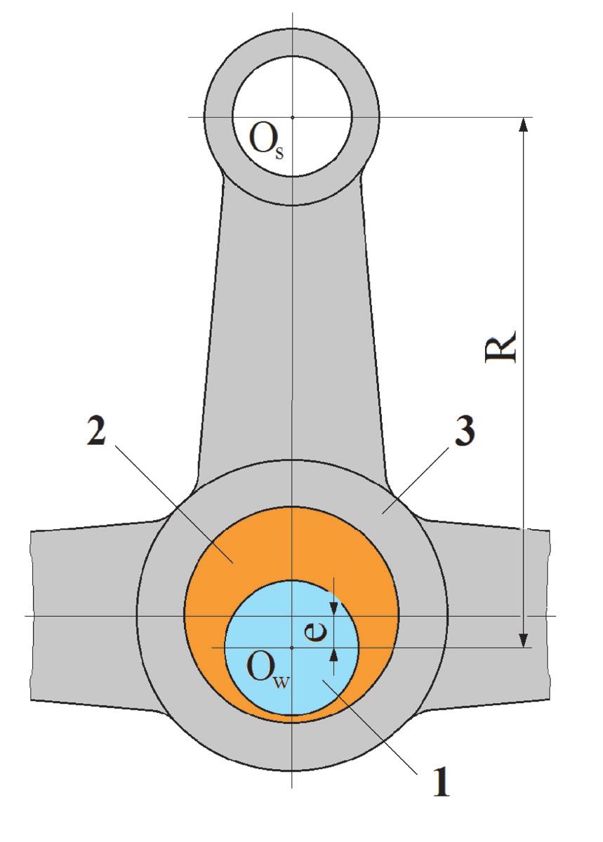 Despite the rotational movement around the axis of the toothed shaft (3) the arm can also make a reciprocating movement in guide P of the rocker, thus working as a slider.