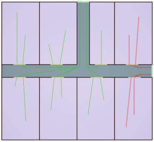 Comparative analysis of evacuation 387 The results The paths of occupants calculated using both analysed models are depicted in Fig. 2.