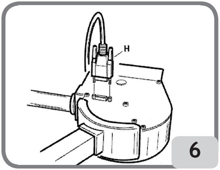 Montaż czujnika zewnętrznego i opcjonalnego wspornika - Zamocuj wspornik czujnika zewnętrznego do obudowy wyważarki za pomocą trzech śrub dostarczonych z maszyną (A, rys.