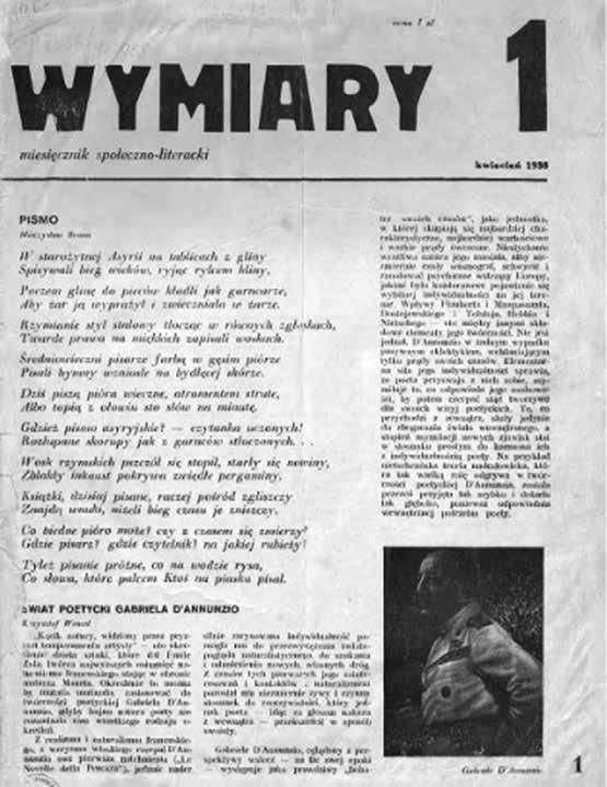 3/2016 śledziły publikacje innych czasopism (Przegląd prasy). Korzystały także z form ankiety czy dyskusji literackiej. W trzecim numerze pisma znalazł się zapis debaty Dokąd zmierza młoda literatura?