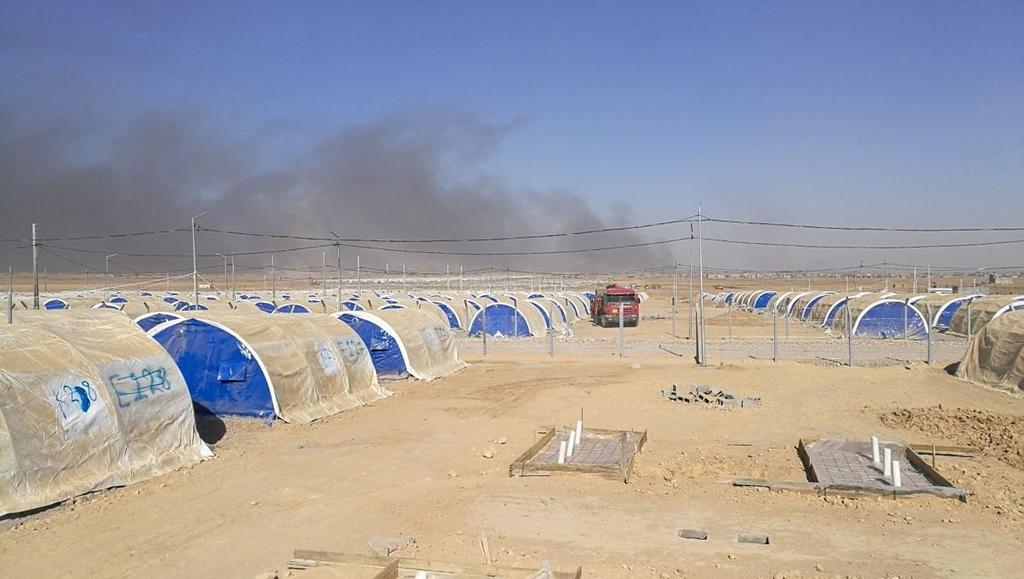 Cayara Camp, obóz dla uchodźców i uchodźczyń wewnętrznych, Irak, listopad 2016. Fot. PAH.