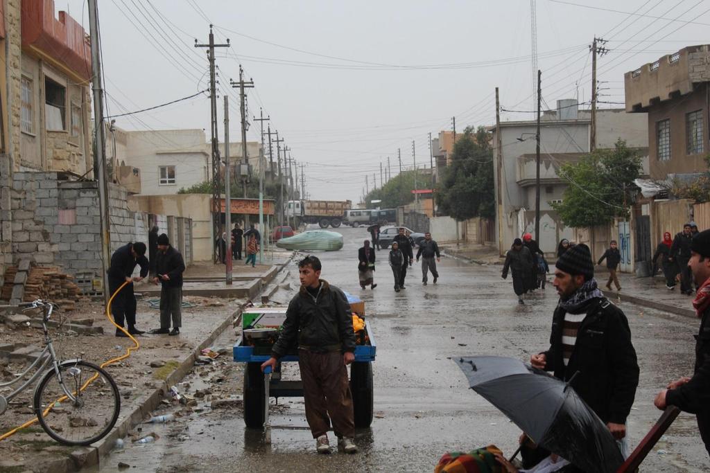 Dzielnica Al-Bakir we wschodnim Mosulu, Irak, grudzień 2016. Fot. PAH. W październiku 2016 roku rozpoczęła się ofensywa na Mosul mająca na celu odbicie miasta z rąk tzw. Państwa Islamskiego.