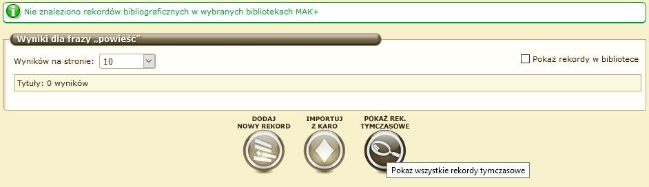 MAK+ pojawi się możliwość wyszukiwanie we wszystkich rekordach