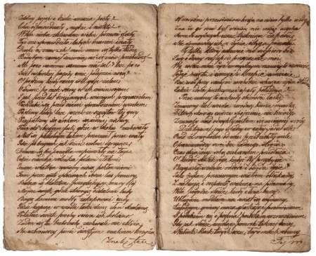 1841 1844 m Rankraštis lenkų kalba, 2 lapai (kiti 2 tušti), dydis 23,5 x 19 440 Eur 115. Odinecas, Antanas Eduardas (1804 1885) 1825 m.