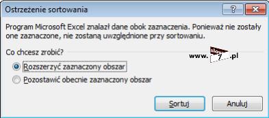 12 (Pobrane z slow7.pl) Oczywiście proces ten możemy powtarzać według wielu kryteriów lecz co najważniejsze pamiętaj abyś zawsze zaznaczał wszystkie dane.