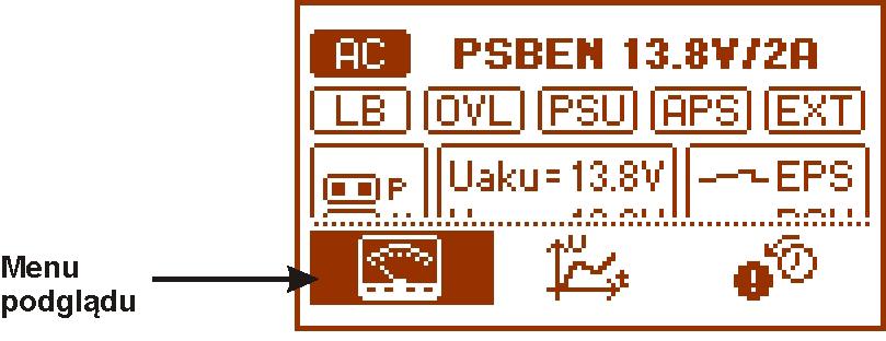 Zegar 3.3 Informacje wyświetlane na panelu. 3.3.1 Menu podglądu.