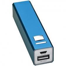 6. Powerbank - metalowy, - 2200 mah, - kolor niebieski, - znakowanie grawerem, - pole znakowania 3x1,5cm - ilość 50 szt. 7.