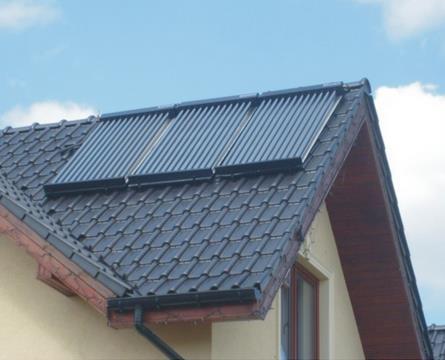 4400 zł Instalacja 3 kolektorów (dla rodziny powyżej 5 osób) 6-8 m2 powierzchni na dachu zbiornik