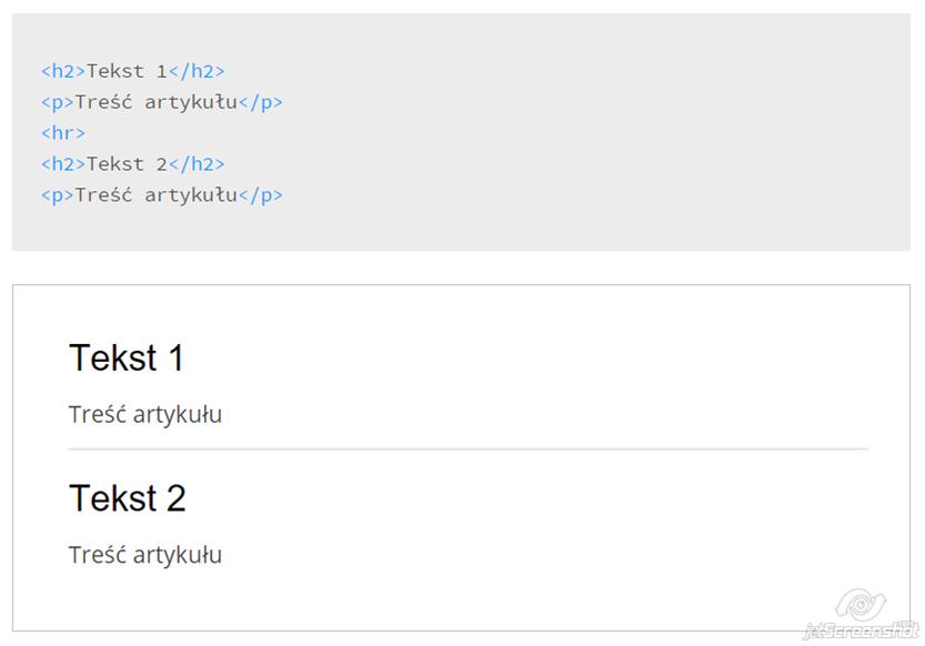HTML linia