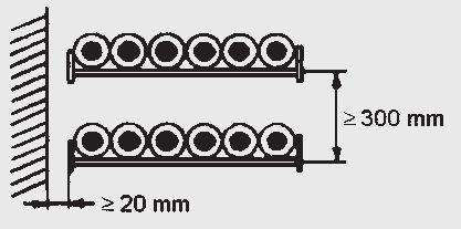 UNITRONIC ETHERLINE stykające się 1 0,98 0,91 0,87 Trzy kable lub przewody w poziomym, równym układzie Perforowane korytko kablowe HITRONIC stykające się 1 0,96 0,86 Trzy