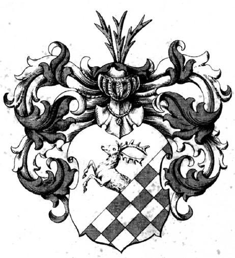 Taube. In Schwarz eine silberne, fliegende Taube; Helmschmuck: die Taube auf einem schwarzen Flügel. Dieses Wappen, das auch die Wenecki (Venediger) führen, wird auch Golab (die Taube) genannt.