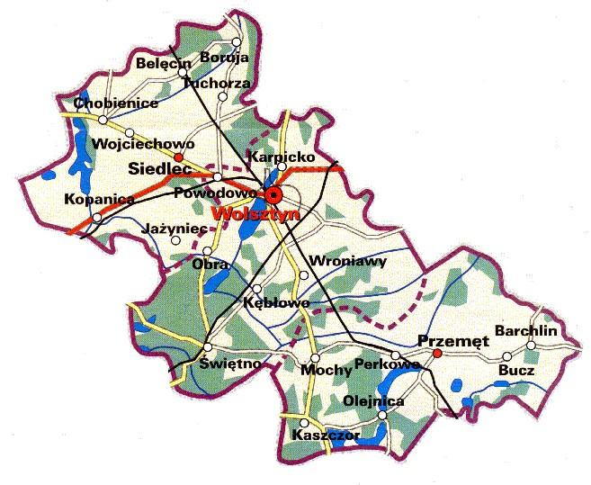 Siedlec leży w odległości 10 km od Wolsztyna, 80 km od Poznania, 55 km od Zielonej Góry i 190 km od Berlina. W odległości 12 km od Siedlca znajduje się Port Lotniczy Zielona Góra w Babimoście.
