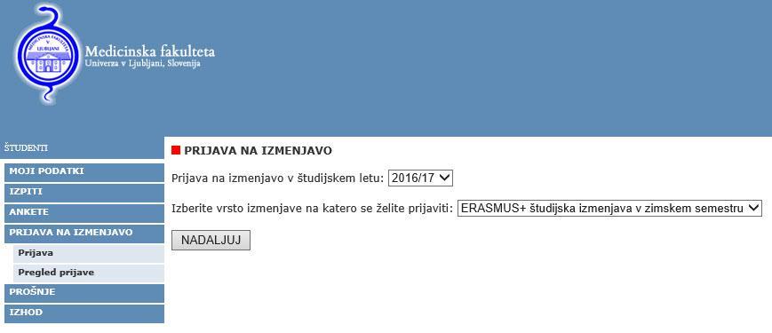 PRAVILA ERASMUS+ ŠTUDIJSKE IZMENJAVE ERASMUS+ študijska izmenjava je za študente medicine in dentalne medicine MF UL možna le na partnerskih medicinskih univerzah in fakultetah, s katerimi ima UL MF