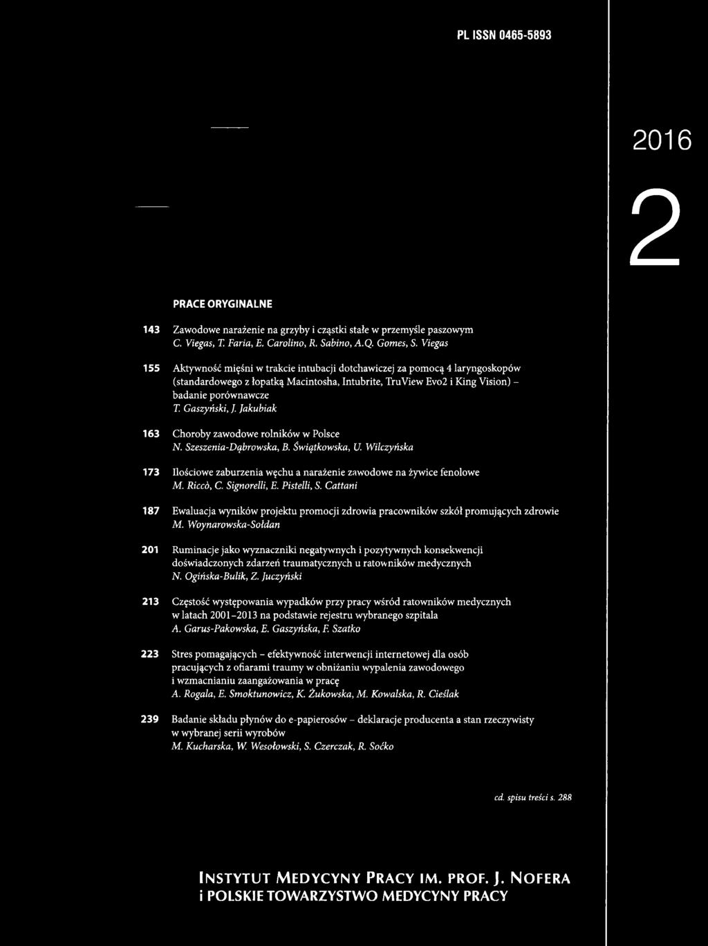 Woynarowska-Sołdan 201 Ruminacje jako wyznaczniki negatywnych i pozytywnych konsekwencji doświadczonych zdarzeń traumatycznych u ratowników medycznych N. Ogińska-Bulik, Z.