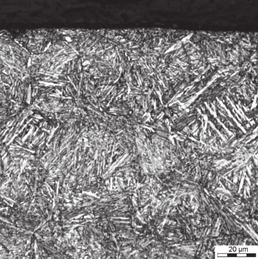 Microstructure of the nanostructured bainitic steel, variant 225/96 after