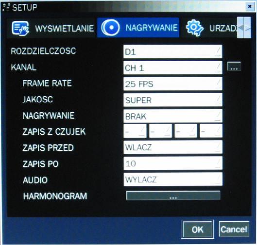 UKRYCIE JASNOŚĆ KONTRAST BARWA NASYCENIE VIDEO OUTPUT (HDMI/VGA) VIDEO OUTPUT (CVBS UNDER SCAN) Włączanie / wyłączanie wyświetlania video w trybie na żywo (ukrywanie kamery).
