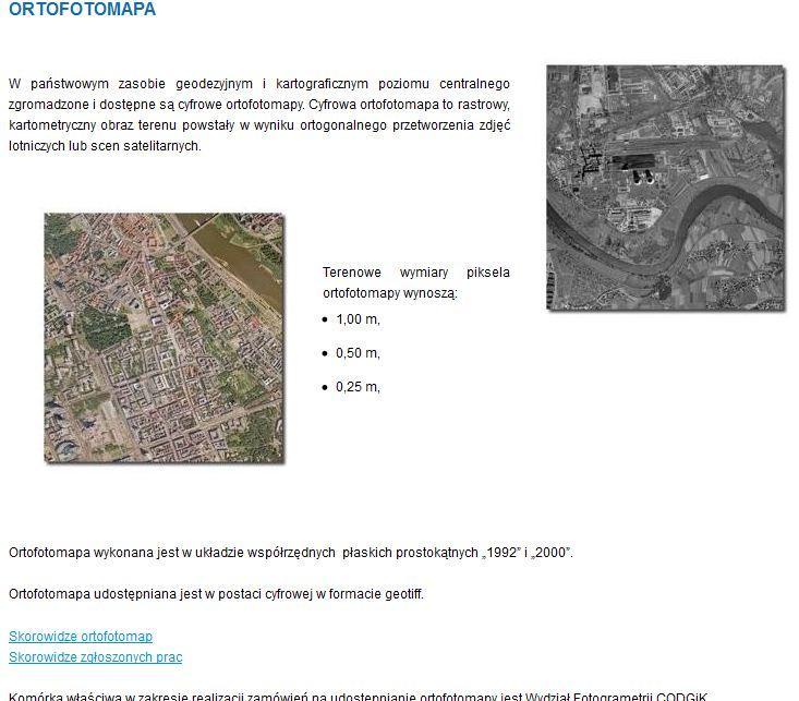 W centralnej części zasobu gromadzone są: 1) w systemie teleinformatycznym bazy danych, obejmujące zbiory danych przestrzennych