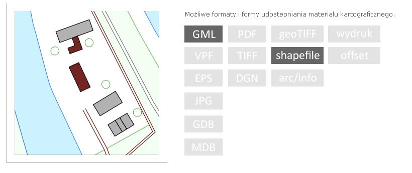 W wojewódzkiej części zasobu gromadzone są: 1) bazy danych obiektów topograficznych o szczegółowości zapewniającej tworzenie standardowych opracowań kartograficznych w skalach 1:10000-1:100000, w tym