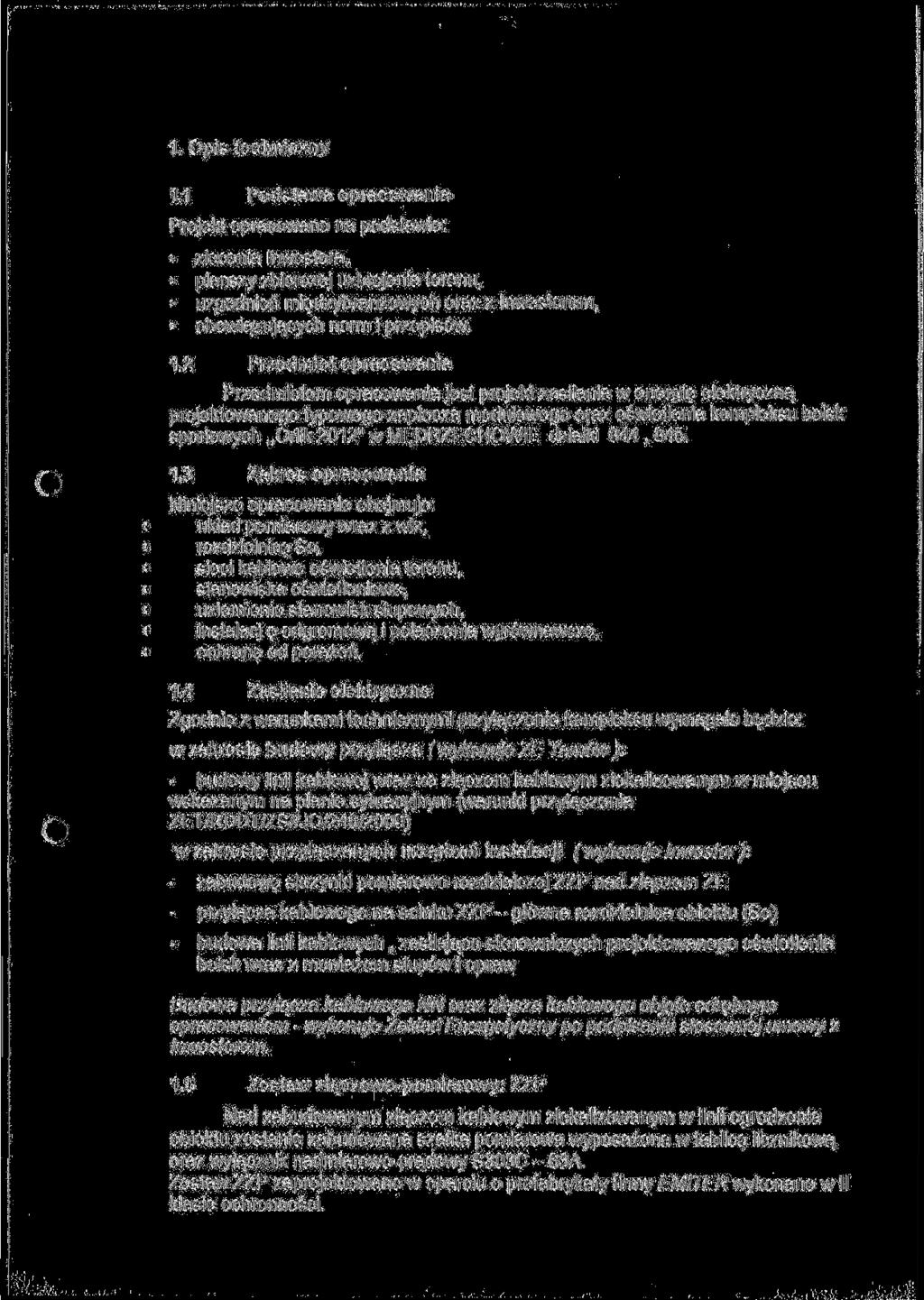 1. Opis techniczny 1.