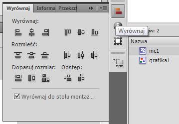 Kolor i wielkość napisu dobieramy według własnego uznania (przykład znajduje się na początku konspektu). Po tych operacjach przełączamy się do głównej sceny.