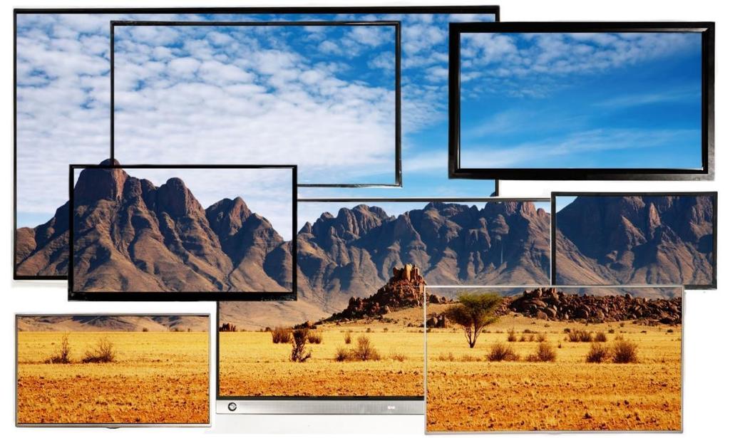 obraz monitory wielkoformatowe technologia obrazu do 4k wiele wariantów