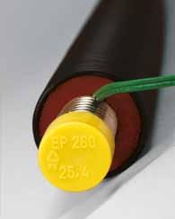 4404/ AISI 36L Obudowa zewnętrzna: wytrzymały, elastyczny, odporny na promieniowanie UV poliolefinowy płaszcz ochronny Materiał izolacyjny: wysokotemperaturowa izolacja