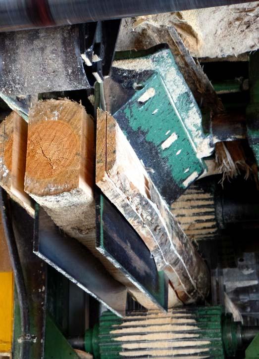 20 OBRÓBKA DREWNA PRZETARCIE DREWNA halą traków, powinien mieć możliwość obserwacji strefy jego pracy.