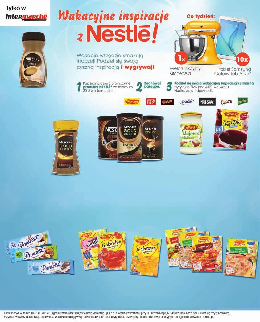 14,39 18,99 4,60 zł KAWA ROZPUSZcZAlNA NESCAFÉ Sensazione Créme 200 g, 7,20 zł / 100 g 19,99 26,99 7 zł KAWA ROZPUSZcZAlNA NESCAFÉ Gold 200 g, 10,00 zł / 100 g 17,99 od 20,99 od 3 zł KAWA