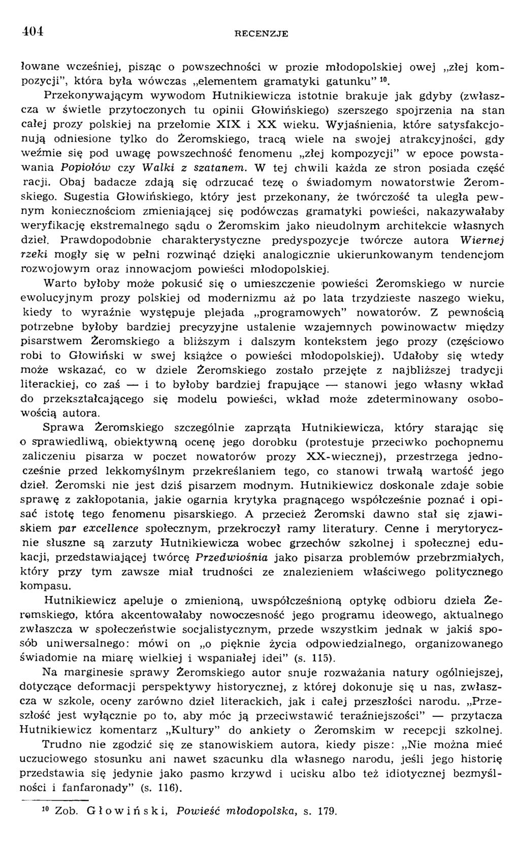 łow ane w cześniej, pisząc o pow szechności w prozie m łodopolskiej owej złej kom pozycji, która była w ów czas elem entem gram atyki gatunku 10.