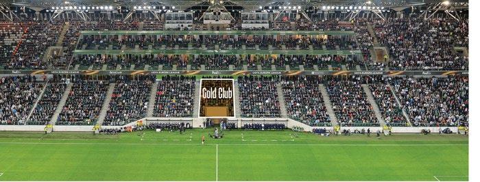 GOLD CLUB miejsca Gold na trybunie o najwyższym standardzie (sektor 100 GOLD) oraz