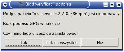 2.6 Kod programów 9 Rysunek 2.1: Ekran ostrze»enia Wzór traktujemy jako element zdania, st d mo»e po nim nic nie by, mo»e pojawi si przecinek albo kropka (jak we wzorze (2.1)).
