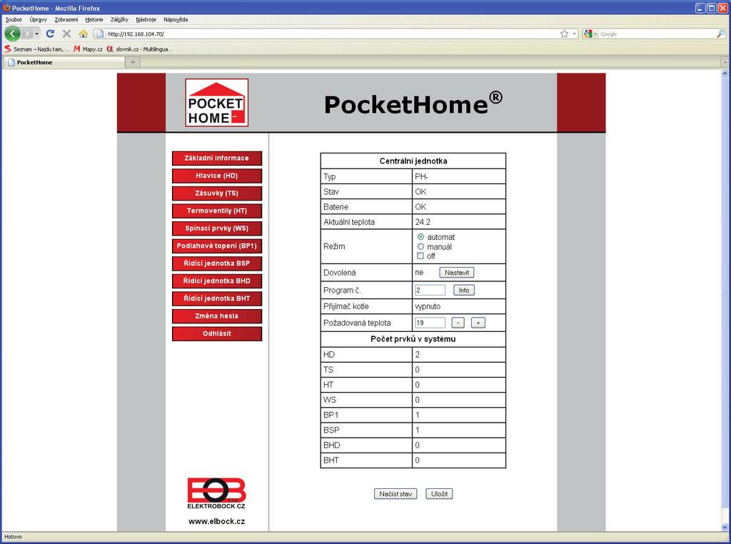 ZASTOSOWANIE PH- WEB PH-WEB to urządzenie, które w połączeniu z jednostką centralną służy do zarządzania elementów systemu PocketHome poprzez internet. Szczegółowy opis urządzenia w instrukcji PH-WEB!