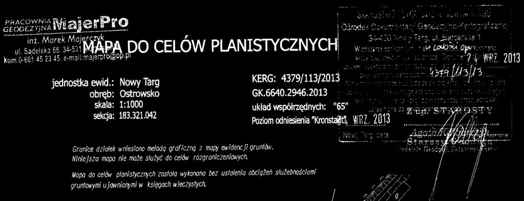 ZMIANA MIEJSCOWEGO PLANU ZAGOSPODAROWANIA PRZESTRZENNEGO GMINY NOWY TARG W TERENACH PRZEZNACZONYCH DO