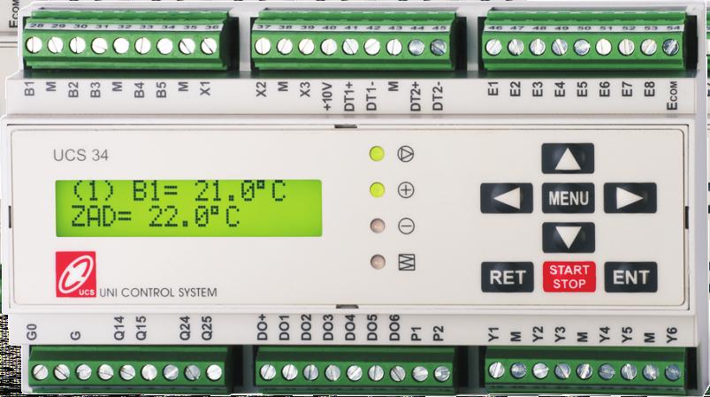 Mikrprcesrwe sterwniki uniwersalne SERIA UCS32, UCS34 Sterwniki serii s¹ swbdnymi knfigurwalnymi sterwnikami przeznacznymi d sterwania du ymi systemami HVAC Dziêki du ej ilœci wejœæ i wyjœæ raz