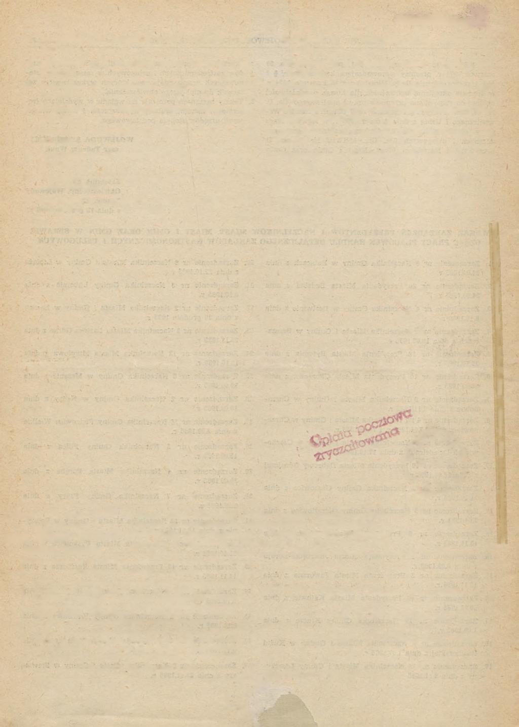 38. Zarządzenie nr 4 Naczelnika Miasta Sławkowa z dni 30.07.1986 r. 30. Zarządzenie nr 10 Prezydenta Miasta Sosnowca z dni; 30.09.1985 r. 40. Zarządzenie nr 5 Naczelnika Gminy Suszec z dnia 12.11.