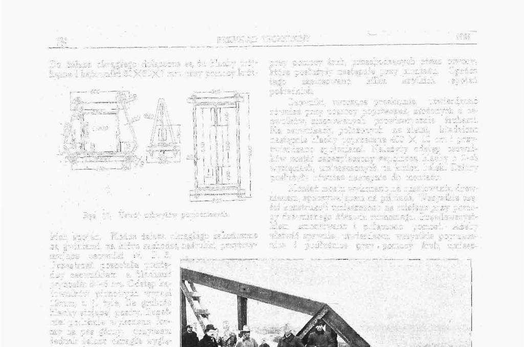 626 PRZEGLĄD TECHNICZNY 1929 Do żelaza okrągłego dołączone są tu blachy trójkątne i kątowniki 50X50X7 mm przy pomocy krót- Rys, 17. 500 Ustrój uchwylów pomocniczych. kich spojeń.