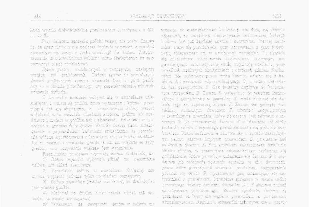 PRZEGLĄD TECHNICZNY 99 kach wyniki doświadczalne przekraczały teoretyczne o 00 400%, Przy dalszem żarzeniu próbki więcej nie rosły.