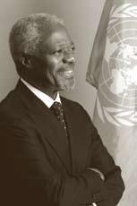 Sekretarz Generalny ONZ Kofi Annan i wszyscy współpracownicy Organizacji Narodów Zjednoczonych specjalnie dla uczczenia pamięci Sergio Vieira de Mello i wielu innych pracowników ONZ, którzy stracili