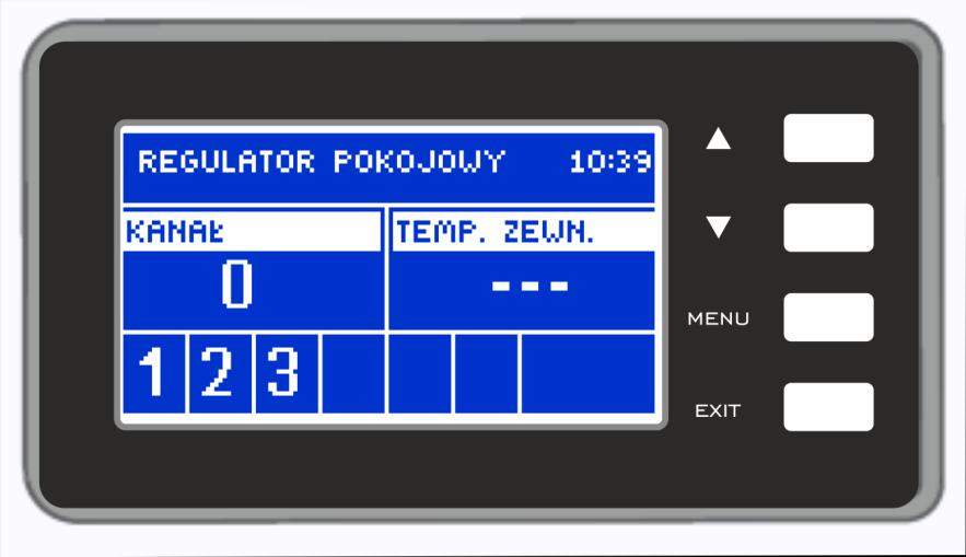 ST-263 instrukcja obsługi V.b) Widok i opis ekranu głównego Sterowanie odbywa się za pomocą przycisków zlokalizowanych obok wyświetlacza 1 23 3 5 4 1. Aktualna godzina 2.