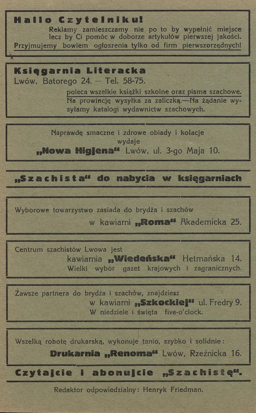 H alle C zyteln iku! Reklamy zamieszczamy nie po to by wypełnić miejsce lecz by Ci pomóc w doborze artykułów pierwszej jakości. Przyjmujemy bowiem ogłoszenia tylko od firm pierwszorzędnych!