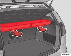 Przedmioty przewożone luzem w bagażniku mogą gwałtownie przemieścić się, zmieniając właściwości jezdne pojazdu.