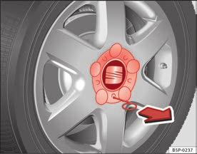 282 Jeśli i kiedy Podnieść pojazdu podnośnikiem w odpowiednim miejscu Zdjąć koło i założyć zapasowe Obniżyć pojazd.