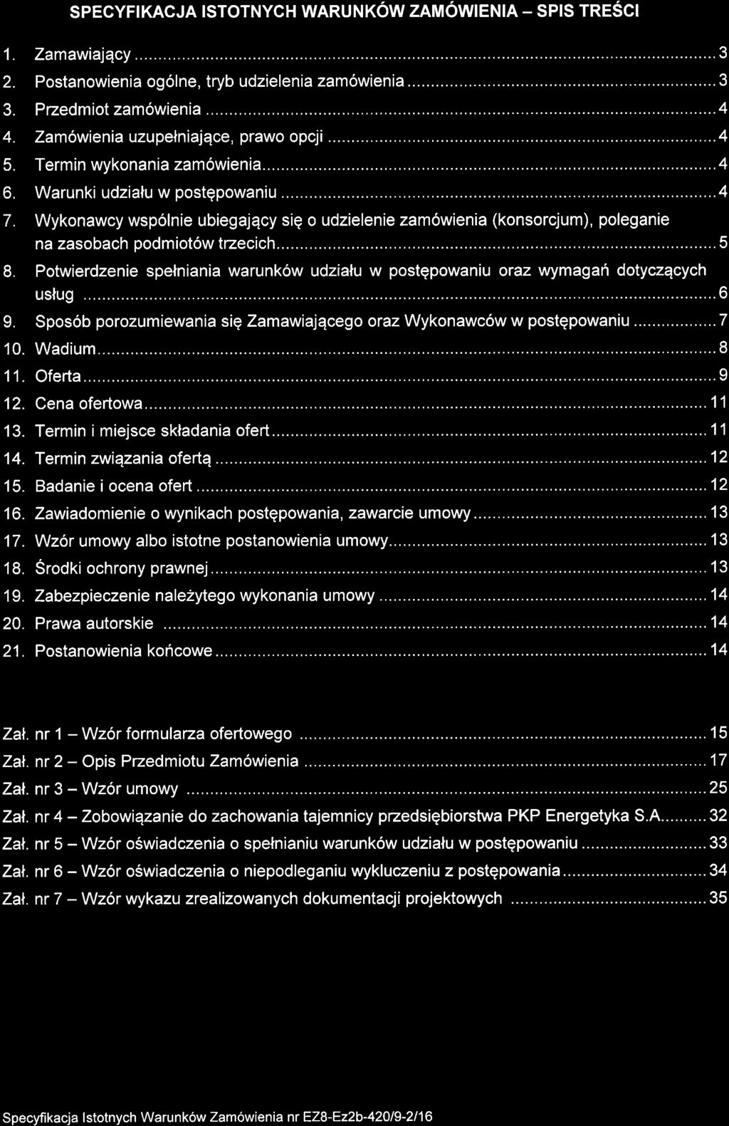 specyftkacja rsrornych warunkow zamowrenra - sprs rnesct 1. Zamawilqcy......3 2. Postanowienia og6lne, tryb udzielenia zam6wienia......3 3. Pzedmiot zam6wienia......4 4.