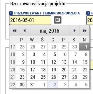 Pole fakultatywne (szare) pola tego nie trzeba wypełniać, ale jest to możliwe (w niektórych przypadkach konieczne, co wskazano przy poszczególnych zakładkach).