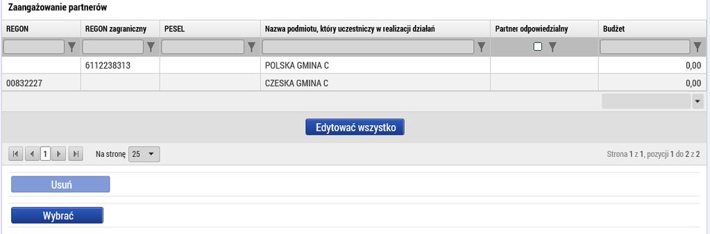 Za pomocą przycisku Edytować wszystko przy każdym z