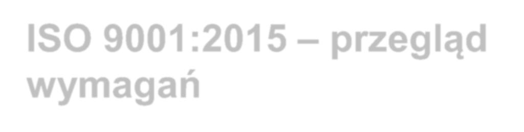 ISO 9001:2015 przegląd wymagań dr Inż. Tomasz Greber (www.greber.com.pl) Normy systemowe - historia MIL-Q-9858 (1959 r.) ANSI-N 45-2 (1971 r.) BS 4891 (1972 r.) PN-N 18001 ISO 14001 BS 5750 (1979 r.