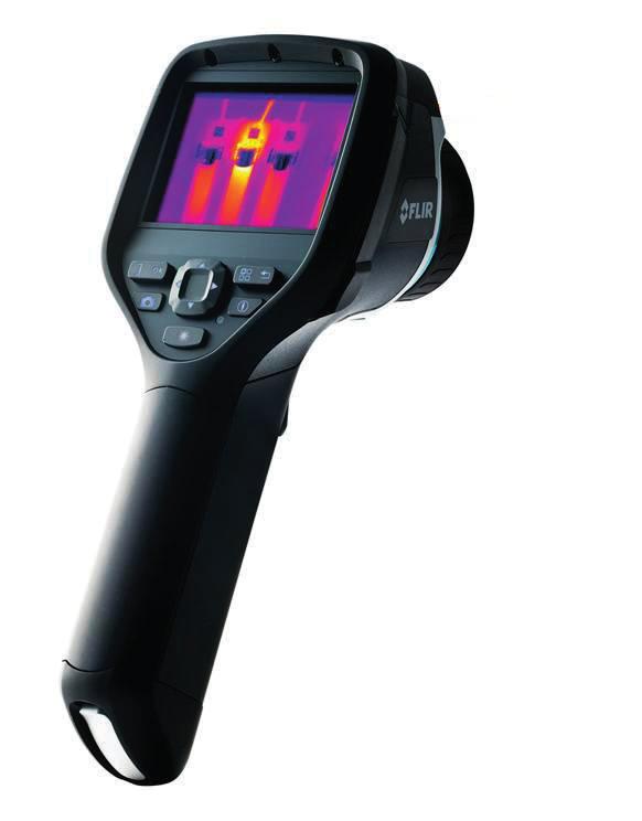 kamery termowizyjne Flir E4-995 Euro Rozdzielczość: 80 x 60 Czułość termiczna: 150 mk Zakres temperatury: -20 O C 250 O C Pole widzenia: 45 O x 34 O Flir E5-1695 Euro 995 Euro Rozdzielczość: 120 x 90