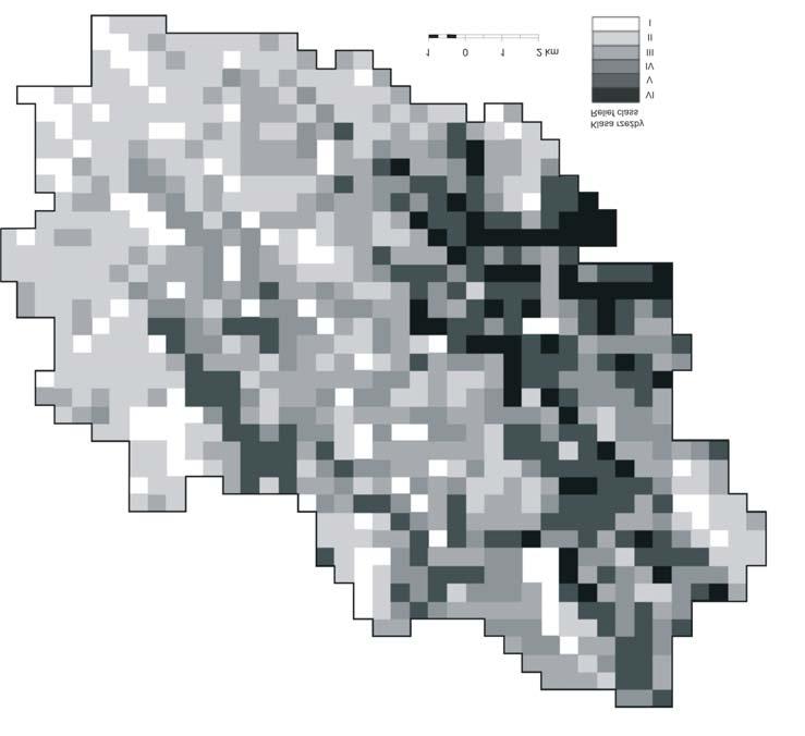 68 Roman Go³êbiewski, Janusz Dworniczak, Wojciech Tylmann, Piotr Pawe³ WoŸniak Ryc. 4. Mapa morfometrycznych klas rzeÿby w zlewni górnej Raduni Fig. 4. Map of morphometric classes of landscape in upper Radunia River catchment Polski.