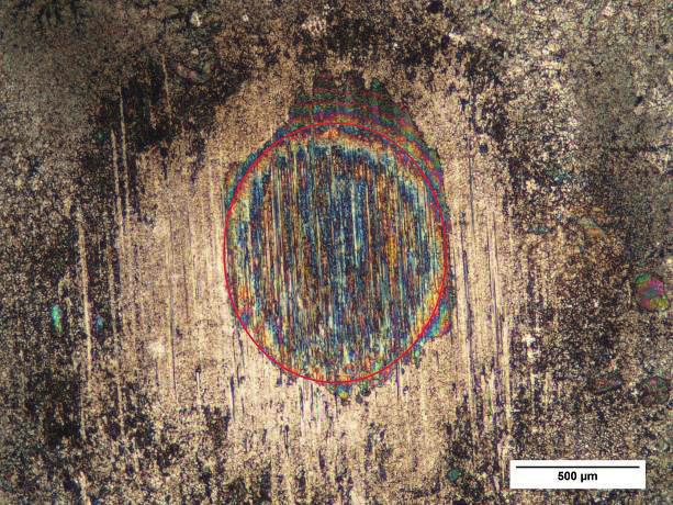Surface roughness profile of the titanium alloy samples Ti6Al4V produced by: a) injection method with suction under vacuum atmosphere b) injection method with suction in air atmosphere, c) and in