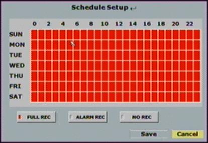 Post-Alarm Record Time Press or to switch the recording time of post-alarm.